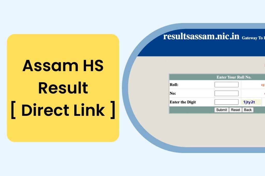 Assam HS Result 2023, AHSEC Class 12 Marksheet @ resultsassam.nic.in Direct Link
