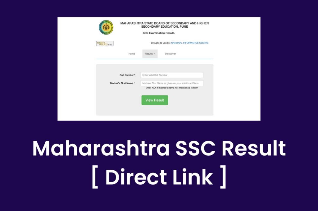 Maharashtra SSC Result 2023, MAHA Board 10th Marksheet @ mahresult.nic.in Direct Link
