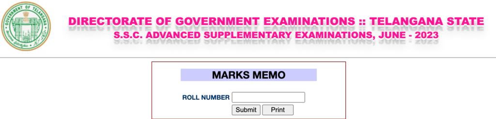 TS SSC Supplementary Results 2023 Manabadi Marks Memo