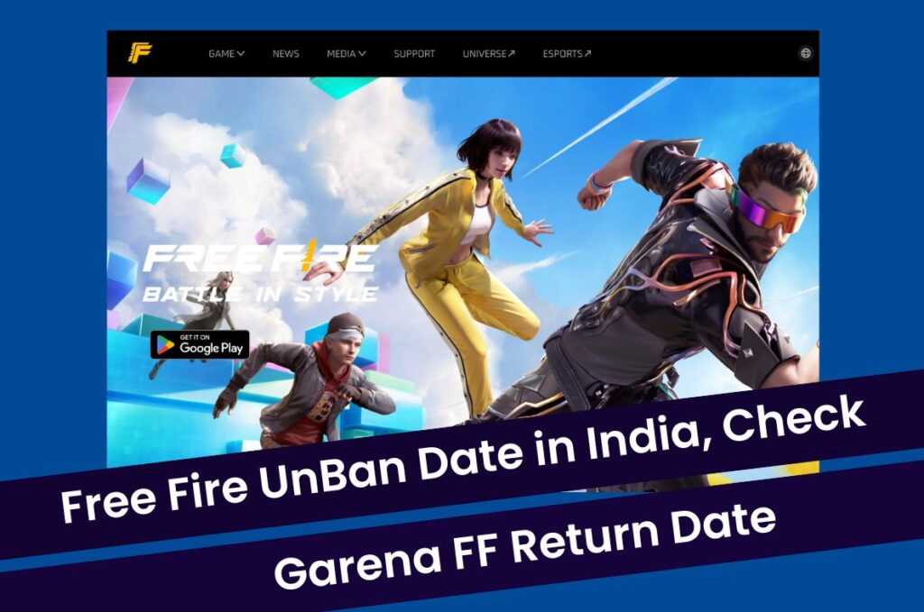 Free Fire Unban Date in India, Garena FF Return Date