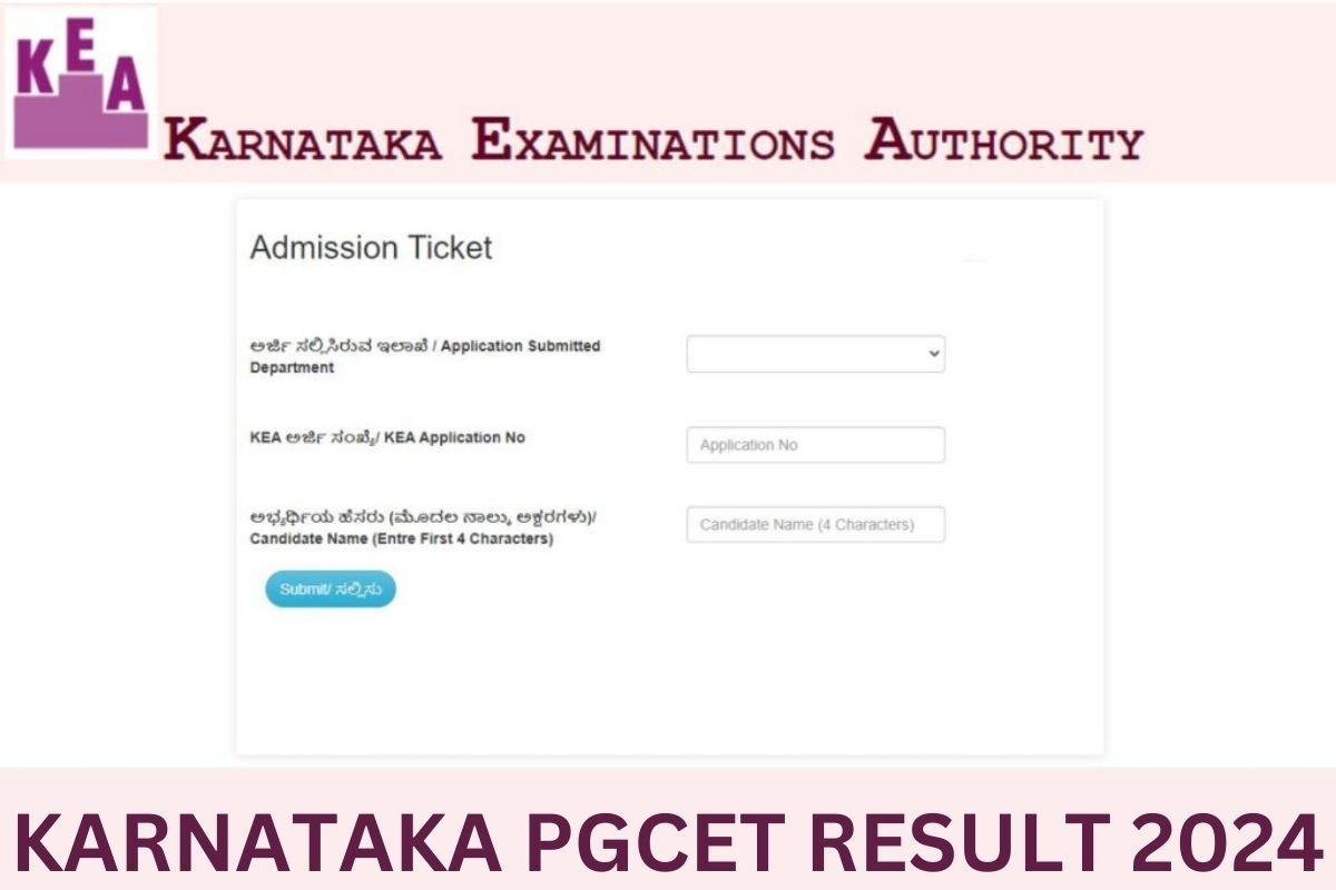 Karnataka PGCET Result 2024 Merit List